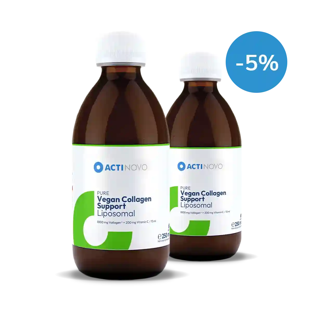 2x Supporto di collagene vegano liposomiale