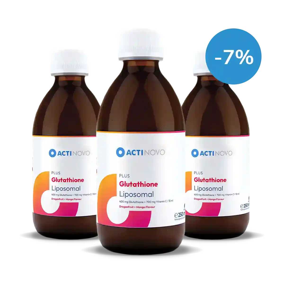 3x Liposomales Glutathion | mit Aroma