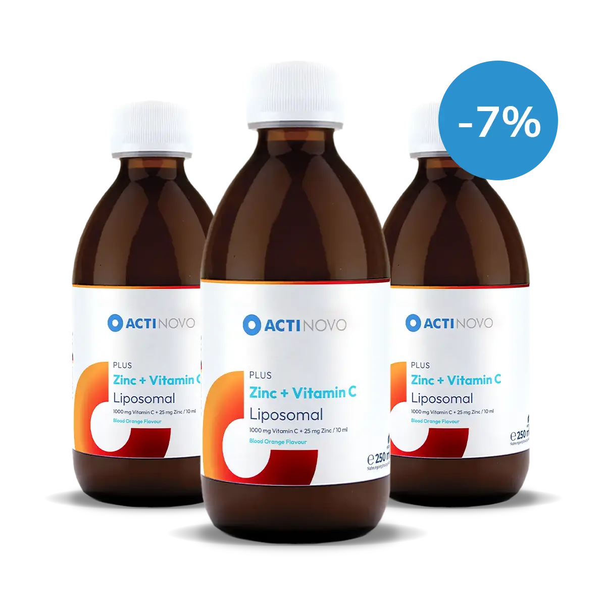 3x Liposomales Zink + Vitamin C | mit Aroma