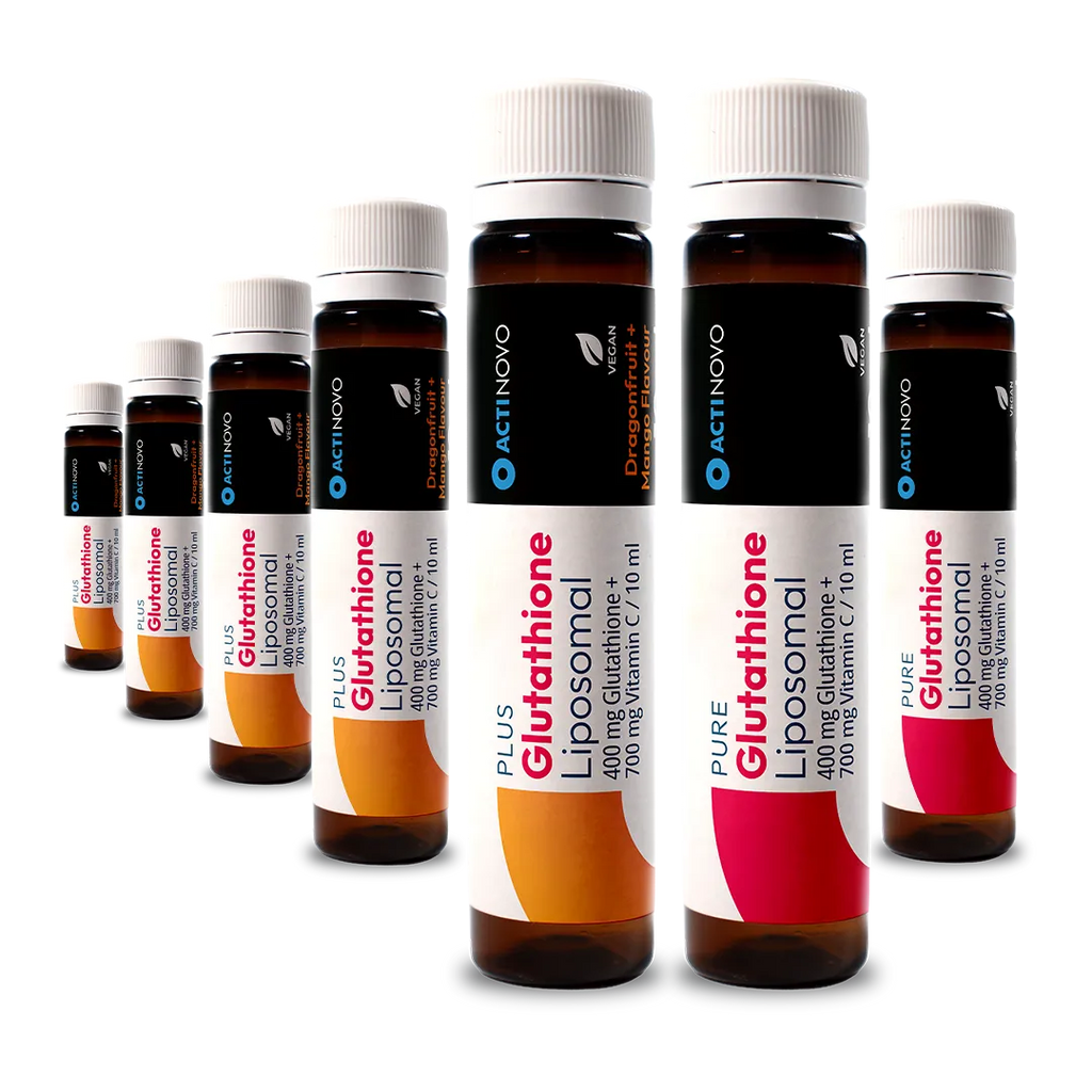 Glutathion Taste-Test Liposomal | 5 x 10 ml mit & 2 x 10 ml ohne Aroma