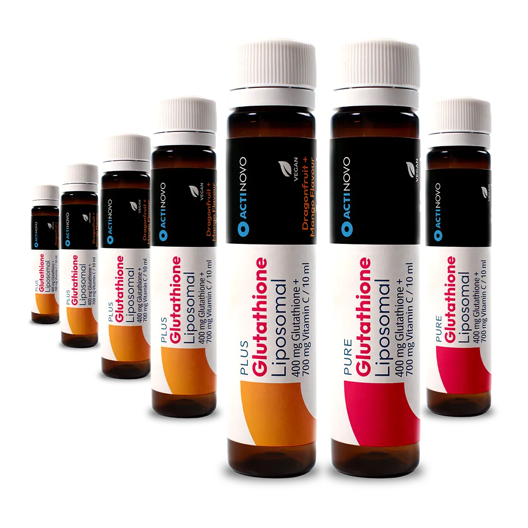 Glutathion Taste-Test Liposomal | 5 x 10 ml mit & 2 x 10 ml ohne Aroma