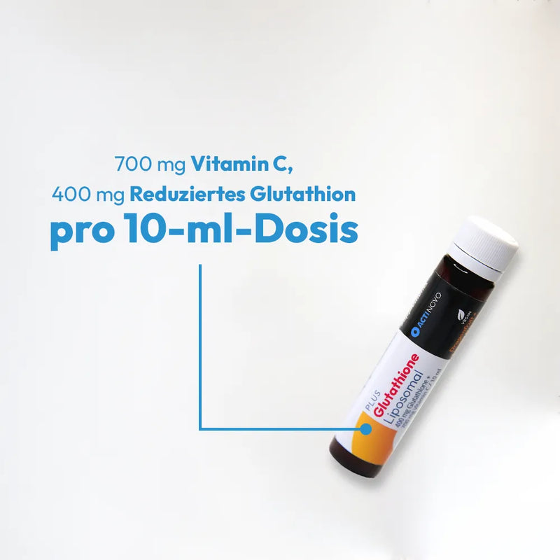 Glutathion Taste-Test Liposomal | 5 x 10 ml mit & 2 x 10 ml ohne Aroma